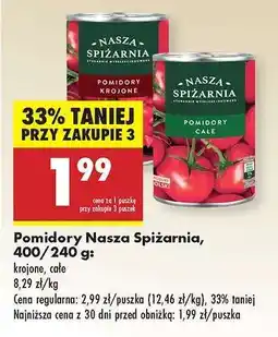 Biedronka Pomidory Nasza Spiżarnia oferta