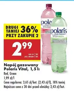 Biedronka Napój gazowany Polaris Vital, 1,5 l oferta