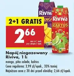 Biedronka Napój niegazowany Riviva, 1 l oferta