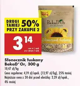 Biedronka Słonecznik łuskany BakaD'Or, 300 g oferta