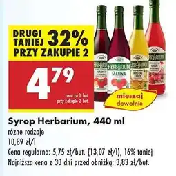 Biedronka Syrop Herbarium 440 ml oferta