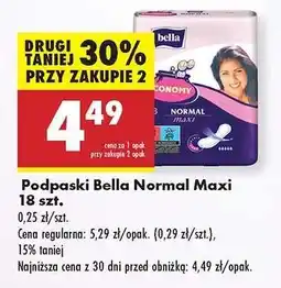 Biedronka Podpaski Bella Normal Maxi 18 szt oferta