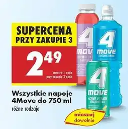Biedronka Wszystkie napoje 4Move do 750 ml oferta