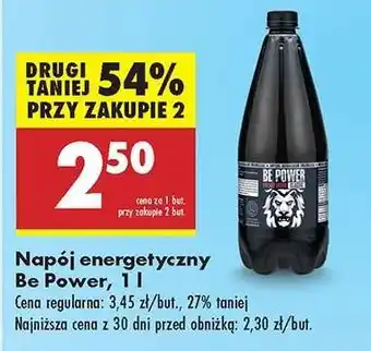 Biedronka Napój energetyczny Be Power, 1 l oferta