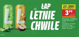 Biedronka Piwo Lech, 4x500 ml Lime Mint, Apple Lemongrass oferta