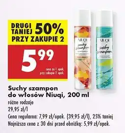 Biedronka Suchy szampon do włosów Niuqi 200 ml oferta