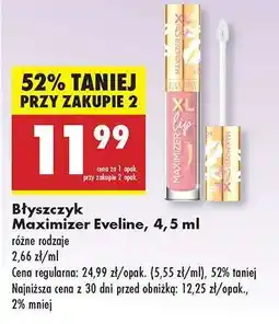 Biedronka Błyszczyk Maximizer Eveline, 4,5 ml oferta