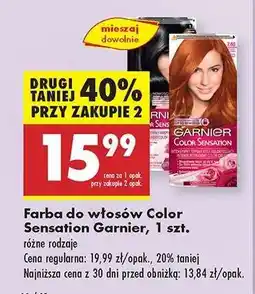Biedronka Farba do włosów Color Sensation Garnier, 1 szt oferta