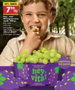 Biedronka Hey, vita! Winogrono bio, opak. 500 g oferta