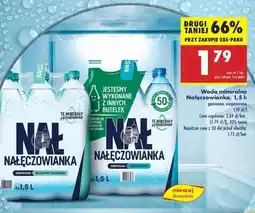 Biedronka Woda mineralna Nałęczowianka, 1,5 l oferta