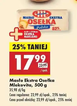 Biedronka Masło Ekstra Osełka Mlekovita , 500 g oferta