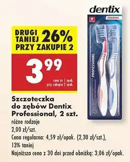 Biedronka Szczoteczka do zębów Dentix Professional, 2 szt oferta