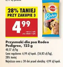 Biedronka Przysmaki dla psa Rodeo Pedigree , 123 g oferta