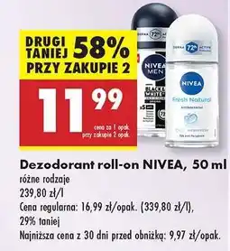 Biedronka Dezodorant roll on NIVEA , 50 ml oferta