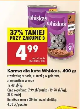 Biedronka Karma dla kota Whiskas , 400 g oferta