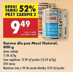 Biedronka Karma dla psa Maxi Natural, 800 g oferta
