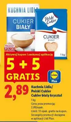 Lidl Kuchnia Lidla/Polski Cukier Cukier biały kryształ oferta