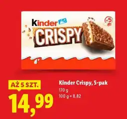 Lidl Kinder Crispy, 5-pak oferta