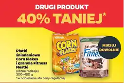 Netto Płatki śniadaniowe Corn Flakes i granola Fitness Nestlé oferta