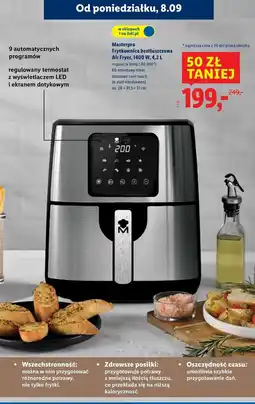 Lidl Frytkownica beztłuszczowa 1400 w Masterpro oferta