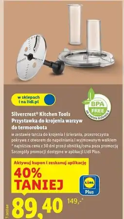 Lidl Przystawka do krojenia warzyw Silvercrest oferta