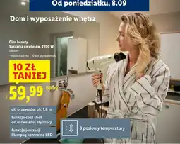 Lidl Suszarka do włosów 2200 w Cien Beauty oferta