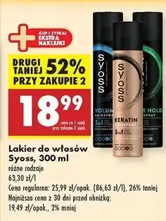Biedronka Lakier do włosów Syoss Max Hold oferta