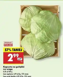 Biedronka Kapusta na gołąbki oferta