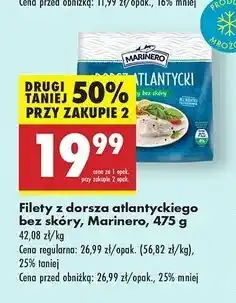 Biedronka Dorsz atlantycki filet bez skóry Marinero oferta