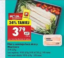 Biedronka Mintaj filet bez skóry Marinero oferta