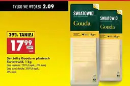 Biedronka Ser gouda plastry Światowid oferta