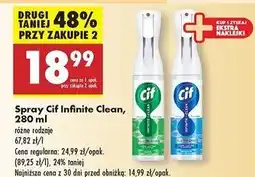 Biedronka Spray do czyszczenia clean Cif oferta
