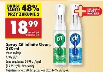 Biedronka Spray do czyszczenia clean Cif oferta