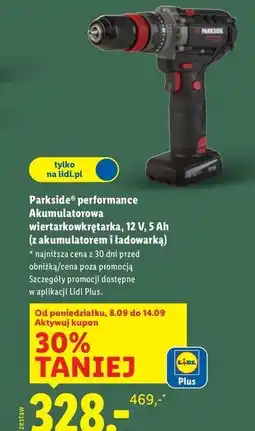 Lidl Wiertarko-wkrętarka 12v Parkside Performance oferta