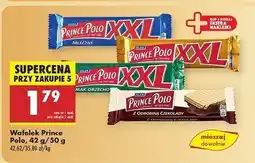 Biedronka Wafelk z odrobiną czekolady Prince Polo oferta