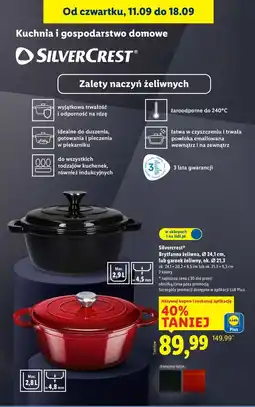 Lidl Garnek żeliwny 21.3 cm Silvercrest oferta
