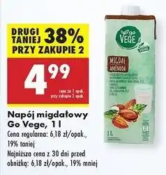 Biedronka Napój migdałowy Govege oferta