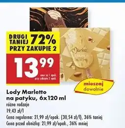 Biedronka Lody na patyku classic Marletto oferta