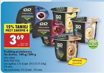 Biedronka Pudding czekoladowy z wsadem wiśniowym Go Active oferta