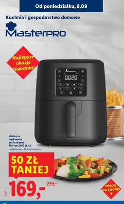 Lidl Frytkownica beztłuszczowa 1500w Masterpro oferta