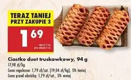 Biedronka Ciastko duet z truskawkami oferta