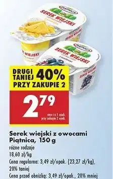 Biedronka Serek wiejski z jagodami Piątnica Wiejski oferta