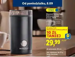 Lidl Elektryczny młynek do kawy 180 w Silvercrest oferta