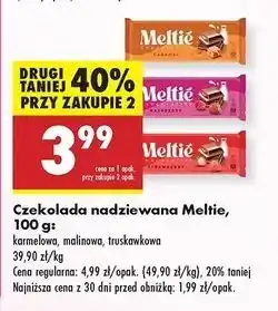 Biedronka Czekolada truskawkowa Meltie oferta