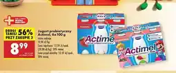 Biedronka Jogurt kids truskawka i banan Danone Actimel oferta