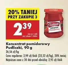 Biedronka Koncentrat pomidorowy 30% Pudliszki oferta