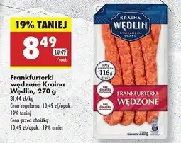 Biedronka Franfurterki wędzone Kraina Wędlin oferta