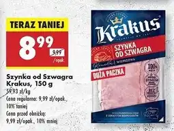 Biedronka Szynka od szwagra Krakus Animex oferta