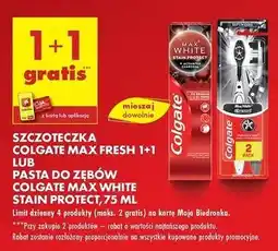 Biedronka Szczoteczka charcoal soft Colgate Max White oferta