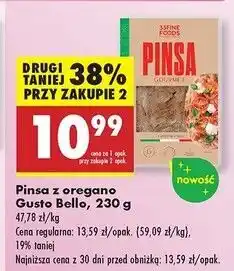 Biedronka Pinsa z oregano 33 Fine Foods oferta